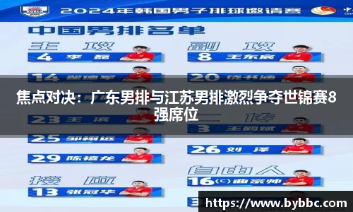 焦点对决：广东男排与江苏男排激烈争夺世锦赛8强席位
