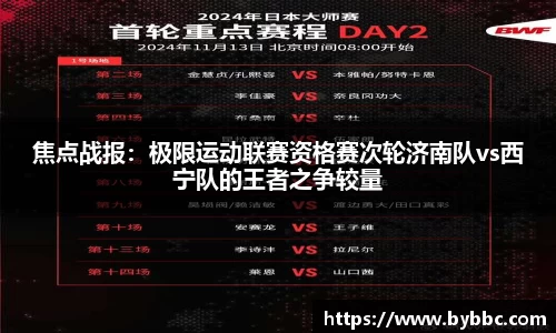 焦点战报：极限运动联赛资格赛次轮济南队vs西宁队的王者之争较量